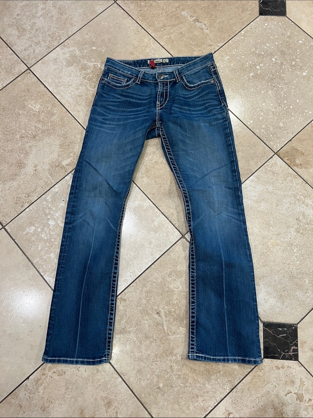Classic Dark Indigo Boot Cut Jeans for Women